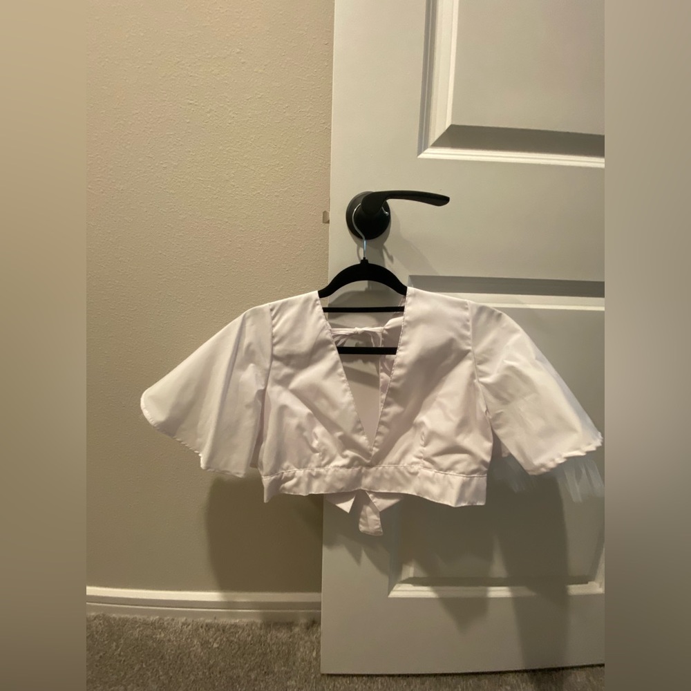 White Crop top